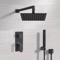 Matte Black Shower System With 12